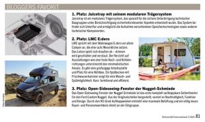 Artikel über den European Innovation Award - Bloggers’ Favorites - Platzierung der Nugget-Schmiede