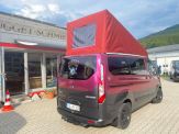 Wetterschutzhaube mit Heckfenster für das Ford Nugget Aufstelldach