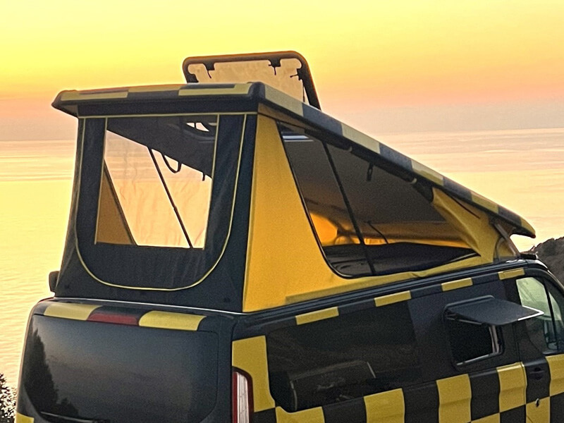 OpenSky Faltenbalg am Schlafdach in tollen Farben und an bis zu 3 Seiten zu Öffnen