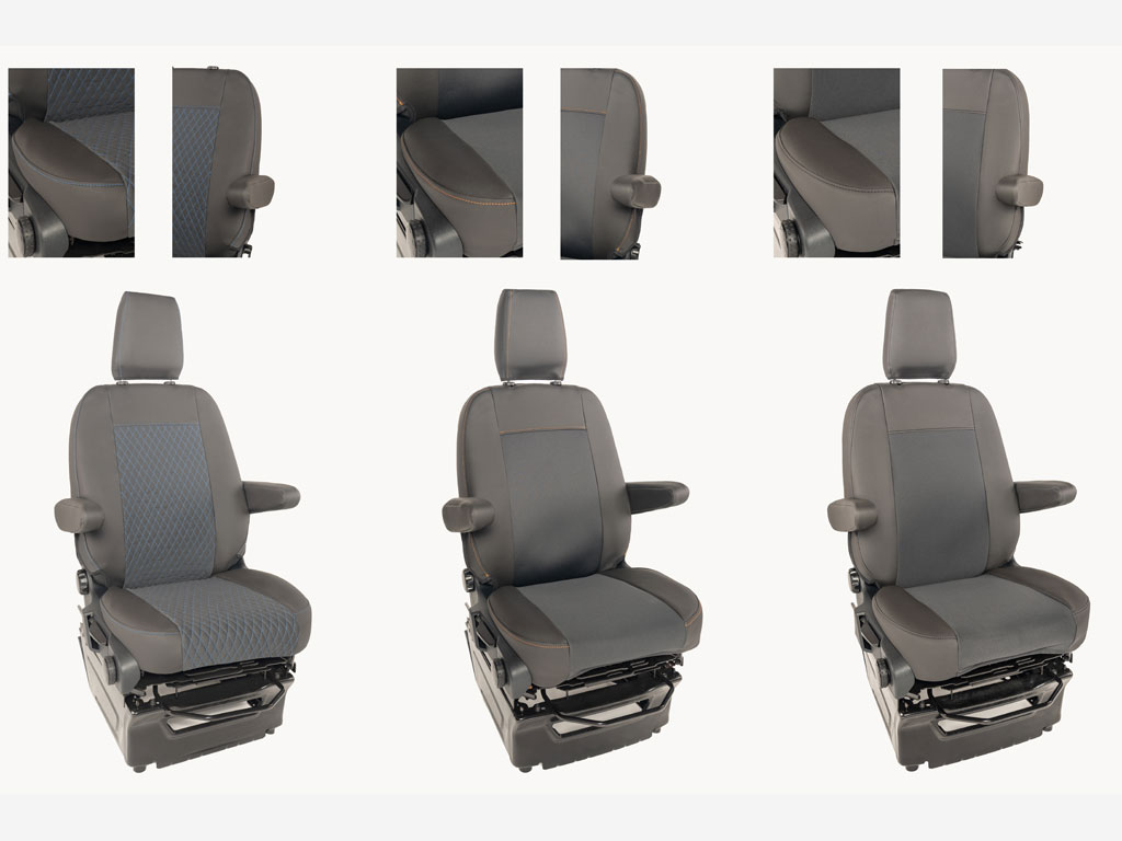 Passgenaue Sitzbezüge in 3 Varianten für den Ford Nugget